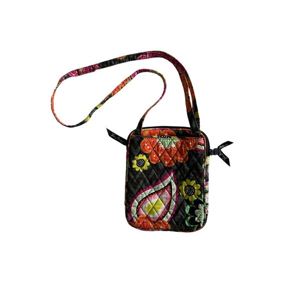 Vera‎ Bradley Quilted Crossbody Bag Floral Paisley Print Mini Hipster - Picture 5 of 9